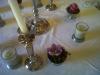 Guest table candles Nicole Pahl at Irene Country Lodge